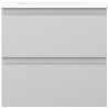 Mexen Orio bathroom cabinet 50 cm with Otis washbasin, 2 drawers, gray matte/white matte - 91A10-05047-2-BFF62-W18M01