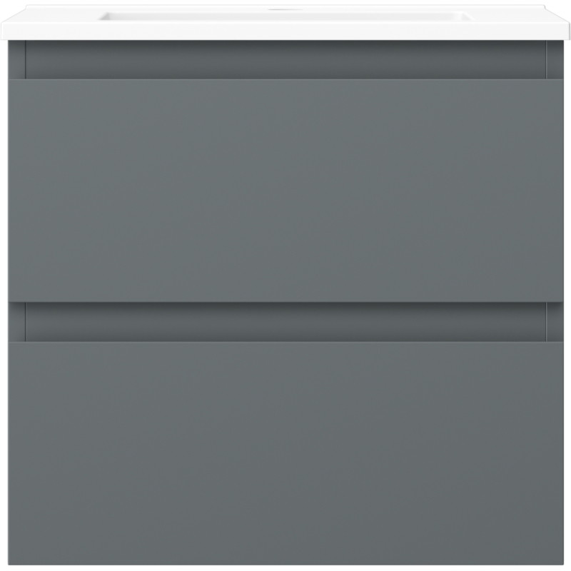 Mexen Orio bathroom cabinet 50 cm with sink Otis, 2 drawers, graphite matte/white matte - 91A10-05047-2-BFF66-W18M01