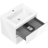 Mexen Orio bathroom cabinet 60 cm with Otis washbasin, 2 drawers, white gloss - 91A10-06047-2-BFF00-W18M00