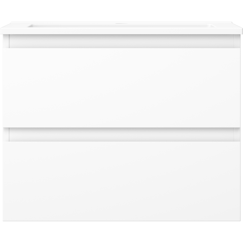 Mexen Orio bathroom cabinet 60 cm with Otis washbasin, 2 drawers, white matt - 91A10-06047-2-BFF01-W18M01