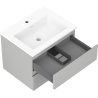 Mexen Orio bathroom cabinet 60 cm with Otis sink, 2 drawers, gray matte/white matte - 91A10-06047-2-BFF62-W18M01