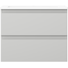 Mexen Orio bathroom cabinet 60 cm with Otis sink, 2 drawers, gray matte/white matte - 91A10-06047-2-BFF62-W18M01