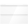 Mexen Orio Bathroom Cabinet 70 cm with Otis Sink, 2 Drawers, White Gloss - 91A10-07047-2-BFF00-W18M00