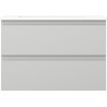 Mexen Orio 70 cm Bathroom Cabinet with Otis Sink, 2 Drawers, Gray Matte/White Matte - 91A10-07047-2-BFF62-W18M01