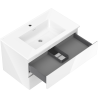Mexen Orio 80 cm bathroom cabinet with sink Otis, 2 drawers, white gloss - 91A10-08047-2-BFF00-W18M00