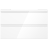 Mexen Orio 80 cm bathroom cabinet with sink Otis, 2 drawers, white gloss - 91A10-08047-2-BFF00-W18M00