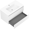 Mexen Orio bathroom cabinet 80 cm with Otis sink, 2 drawers, white matte - 91A10-08047-2-BFF01-W18M01