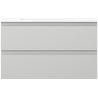 Mexen Orio bathroom cabinet 80 cm with Otis sink, 2 drawers, gray matte/white matte - 91A10-08047-2-BFF62-W18M01