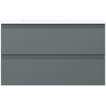Mexen Orio bathroom cabinet 80 cm with Otis sink, 2 drawers, matte graphite/white matte - 91A10-08047-2-BFF66-W18M01