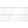 Mexen Orio bathroom cabinet 90 cm with Otis washbasin, 2 drawers, white gloss - 91A10-09047-2-BFF00-W18M00