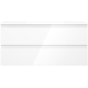 Mexen Orio bathroom cabinet 100 cm with Otis sink, 2 drawers, white gloss - 91A10-10047-2-BFF00-W18M00