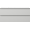 Mexen Orio Bathroom Cabinet 100 cm with Otis Sink, 2 Drawers, Gray Matte/White Matte - 91A10-10047-2-BFF62-W18M01
