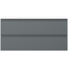 Mexen Orio bathroom cabinet 100 cm with Otis sink, 2 drawers, matte graphite/white matte - 91A10-10047-2-BFF66-W18M01