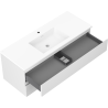 Mexen Orio bathroom cabinet 120 cm with Otis washbasin, 2 drawers, white matte - 91A10-12047-2-BFF01-W18M01