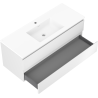 Mexen Orio bathroom cabinet 120 cm with Otis washbasin, 2 drawers, white matte - 91A10-12047-2-BFF01-W18M01