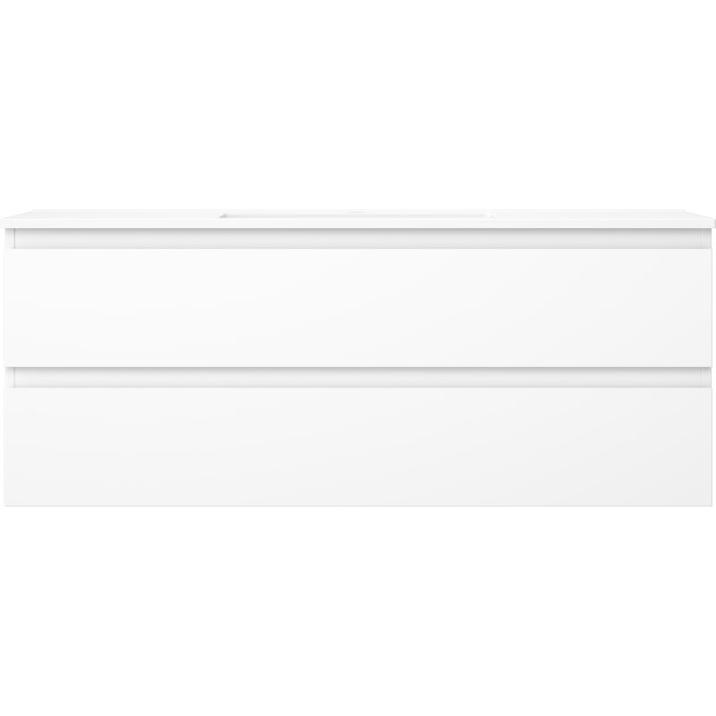 Mexen Orio bathroom cabinet 120 cm with Otis sink, 2 drawers, white matte - 91A10-12047-2-BFF01-W18M01