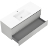 Mexen Orio 120 cm bathroom cabinet with washbasin Otis, 2 drawers, gray matte/white matte - 91A10-12047-2-BFF62-W18M01