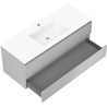 Mexen Orio bathroom cabinet 120 cm with Otis sink, 2 drawers, gray matte/white matte - 91A10-12047-2-BFF62-W18M01