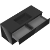 Mexen Orio 120 cm Bathroom Cabinet with Otis Sink, 2 Drawers, Black Gloss/Black Matte - 91A10-12047-2-BFF70-W18M71