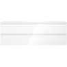 Mexen Orio bathroom cabinet 140 cm with Otis sink, 2 drawers, white gloss - 91A10-14047-2-BFF00-W18M00