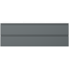 Mexen Orio bathroom cabinet 140 cm with Otis sink, 2 drawers, matte graphite/white matte - 91A10-14047-2-BFF66-W18M01