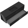 Mexen Orio bathroom cabinet 140 cm with Otis sink, 2 drawers, black gloss/black matte - 91A10-14047-2-BFF70-W18M71