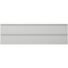 Mexen Orio bathroom cabinet 160 cm with Otis washbasin, 2 drawers, gray matte/white matte - 91A10-16047-2-BFF62-W18M01