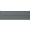 Mexen Orio bathroom cabinet 160 cm with Otis sink, 2 drawers, matte graphite/matte white - 91A10-16047-2-BFF66-W18M01