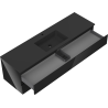 Mexen Orio bathroom cabinet 160 cm with Otis sink, 2 drawers, black gloss/black matte - 91A10-16047-2-BFF70-W18M71