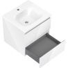Mexen Orio bathroom cabinet 50 cm with Vela basin, 2 drawers, white gloss - 91A10-05047-2-BFF00-W23M00