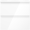 Mexen Orio bathroom cabinet 50 cm with Vela basin, 2 drawers, white gloss - 91A10-05047-2-BFF00-W23M00