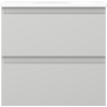 Mexen Orio bathroom cabinet 50 cm with Vela washbasin, 2 drawers, grey matte/white matte - 91A10-05047-2-BFF62-W23M01