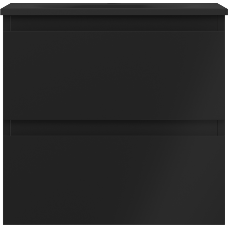 Mexen Orio 50 cm Bathroom Cabinet with Vela Sink, 2 Drawers, Black Matte - 91A10-05047-2-BFF71-W23M71