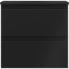 Mexen Orio bathroom cabinet 50 cm with Vela sink, 2 drawers, black matte - 91A10-05047-2-BFF71-W23M71