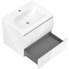 Mexen Orio bathroom cabinet 60 cm with Vela sink, 2 drawers, white gloss - 91A10-06047-2-BFF00-W23M00