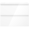 Mexen Orio bathroom cabinet 60 cm with Vela sink, 2 drawers, white gloss - 91A10-06047-2-BFF00-W23M00
