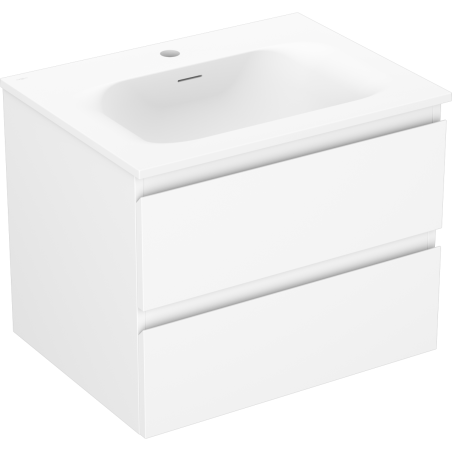 Mexen Orio 60 cm Bathroom Cabinet with Vela Sink, 2 Drawers, White Matte - 91A10-06047-2-BFF01-W23M01