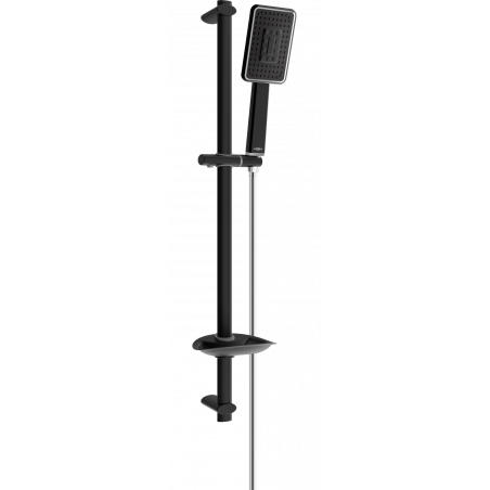 Mexen DB54 sliding shower set, Black/Chrome - 785544584-17