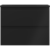 Mexen Orio 60 cm bathroom cabinet with Vela washbasin, 2 drawers, matte black - 91A10-06047-2-BFF71-W23M71