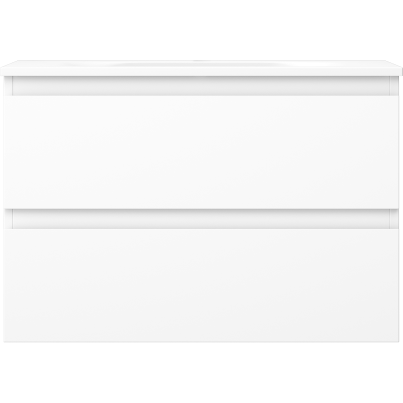 Mexen Orio bathroom cabinet 70 cm with Vela washbasin, 2 drawers, white matt - 91A10-07047-2-BFF01-W23M01