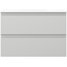 Mexen Orio bathroom cabinet 70 cm with Vela washbasin, 2 drawers, gray matte/white matte - 91A10-07047-2-BFF62-W23M01