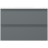 Mexen Orio Bathroom Cabinet 70 cm with Vela Sink, 2 Drawers, Matte Graphite/Matte White - 91A10-07047-2-BFF66-W23M01