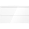 Mexen Orio 80 cm Bathroom Cabinet with Vela Sink, 2 Drawers, White Gloss - 91A10-08047-2-BFF00-W23M00