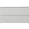 Mexen Orio bathroom cabinet 80 cm with Vela sink, 2 drawers, gray matte/white matte - 91A10-08047-2-BFF62-W23M01