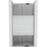 Mexen Apia sliding shower door 100 cm, Stripes, Chrome - 845-100-000-01-20