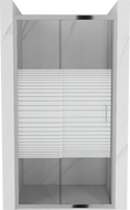 Mexen Apia sliding shower door 100 cm, Stripes, Chrome - 845-100-000-01-20