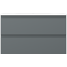 Mexen Orio 80 cm Bathroom Cabinet with Vela Sink, 2 Drawers, Graphite Matte/White Matte - 91A10-08047-2-BFF66-W23M01