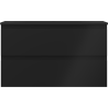 Mexen Orio bathroom cabinet 80 cm with Vela washbasin, 2 drawers, black matte - 91A10-08047-2-BFF71-W23M71