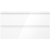 Mexen Orio bathroom cabinet 90 cm with Vela washbasin, 2 drawers, white gloss - 91A10-09047-2-BFF00-W23M00