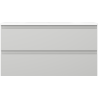 Mexen Orio bathroom cabinet 90 cm with Vela sink, 2 drawers, gray matte/white matte - 91A10-09047-2-BFF62-W23M01